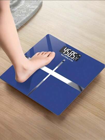 高精度电子秤，396 磅体重秤，超宽浴室秤，带 LCD 高清显示屏和温度显示（可在千克和磅之间切换），适用于家庭、健身房、卧室、户外场所