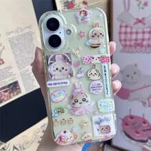 Y2K Style Japan Korea Anime Cute Strawberry Shining Phone Case For 11 12 13 14 15 16 Pro Max 17 Plus Air Compatible - B - Xem 3