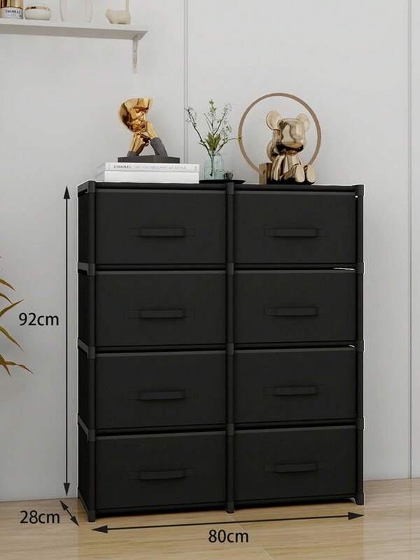 Multifunctional Portable Cube Storage Cabinet With Drawers, Dustproof Wardrobe, Shelves, Shoe Rack, Freestanding Display, Easy Assembly, Floor Storage Rack, Book Organizer For Bedroom, Living Room, Kitchen, Office, Holiday Storage, Christmas Gift