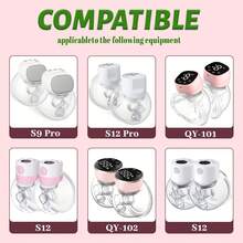 12Pcs Duckbill Valve Silicone Diaphragm, Compatible With Momcozy S9 Pro / S12 Pro / S9 / S12Breastpump, Electric Breast Pump Replacement Parts Accessories - Multicolor - View 7