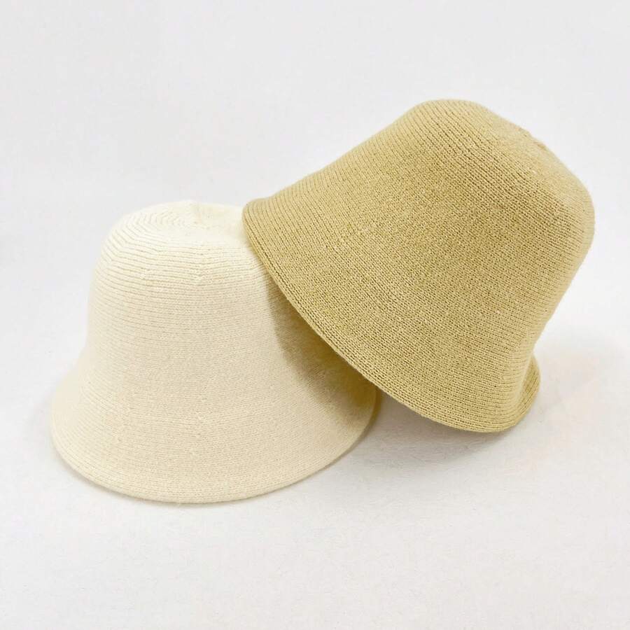 1pc, Deep Beige Rib-Knit Fisherman's Hat, Women's Style, Casual Everyday Wear, Unisex Fashion Hat.