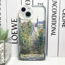 Claude Monet Painting Art Aesthetic Phone Case Cover Compatible With  16 15 14 13 12 11 Pro Max 17AIR 16 Plus 17PRO Clear Soft Cover, Cover Compatible With  17 Case,  17 Pro Case,  17 Pro Max Case