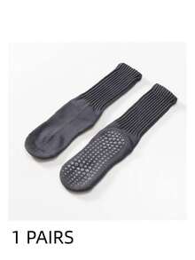 3 Pairs Multi-Color Unisex Yoga Socks, Fashion Cuff Design, Full Foot Silicone Non-Slip Shock-Absorbing, Suitable For Dance, Pilates, Yoga, Indoor Fitness, Back To School Gift Traction Socks