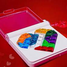 مجموعة لغز نجمي سداسي 60 مستوى - لغز ذهني للمراهقين بألوان زاهية | تحدي منطقي تدريجي وألعاب مكتبية محمولة | هدية رائعة لعيد ميلاد المراهقين وفترات الاستراحة الدراسية