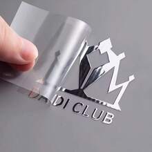 Customized UV Crystal Transfer Stickers, Custom Transfer Stickers, Available In Golden, Silvery, And Laser Effects, To Personalize Your LOGO And Personal Information - Multicolor - View 4