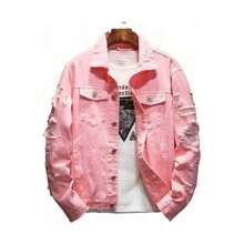 Men Jackets And Coats - Pink - View 2