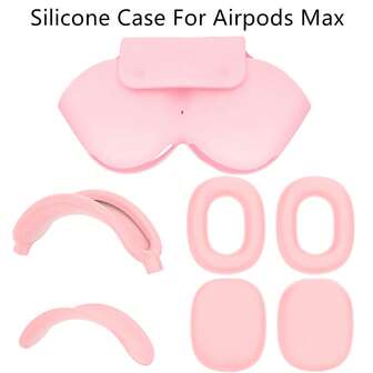 Funda protectora de silicona para Max, funda protectora de silicona blanda, funda protectora de silicona talla grande reciente, resistente al agua, a prueba de polvo, a prueba de huellas dactilares, resistente a los arañazos, protección completa de 360°, funda protectora de auriculares de silicona, cubierta de la almohadilla de los auriculares de silicona, cubierta de la diadema de silicona, almohadilla de la diadema de silicona, estuche de transporte de auriculares de silicona, material de silicona suave, talla grande cómodo, fácil de limpiar, múltiples colores disponibles, gran regalo