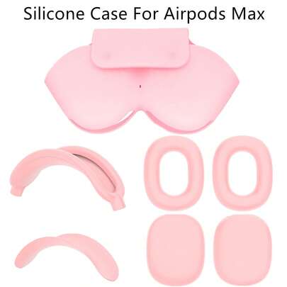 Funda protectora de silicona para Max, funda protectora de silicona blanda, funda protectora de silicona talla grande reciente, resistente al agua, a prueba de polvo, a prueba de huellas dactilares, resistente a los arañazos, protección completa de 360°, funda protectora de auriculares de silicona, cubierta de la almohadilla de los auriculares de silicona, cubierta de la diadema de silicona, almohadilla de la diadema de silicona, estuche de transporte de auriculares de silicona, material de silicona suave, talla grande cómodo, fácil de limpiar, múltiples colores disponibles, gran regalo