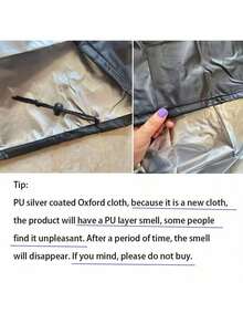 1pc 210D Oxford Fabric Folding Chair Cover - Waterproof Dustproof Storage Bag, Suitable For Patio, Garden And Home Organization