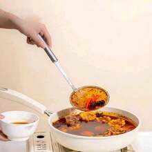 1个带手柄不锈钢网筛，银色厨房漏勺 - 彩色 - 查看 5