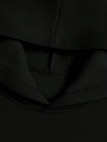 [FNI Fusion]Plus Size Women Clothes | Retro California Los Angeles Letter Print Hoodies For Women, Oversized Casual Going Out Tops Women, Perfect For Vacation Outfits Women & Valentine's Day Date Looks, Cozy Fleece Lined Drop Shoulder Hoodie For Daily & Holiday WearWomen Long Sleeve Sweatshirts Plus Size Spring Break Summer Tops For Women Relaxed Daily Outfit. - 黑色 - 查看 3