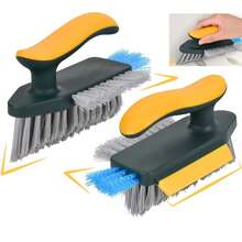 1 perie de curățare a crăpăturilor, perie de curățare a podelelor 2 în 1, perie de curățare portabilă multifuncțională, perie fără puncte moarte, accesorii ideale pentru casă, potrivită pentru curățarea ferestrelor, crăpăturilor, sobelor, ușilor, meselor de spălătorie