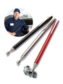 Telescoping Magnetic Pick-Up Tool With Pocket Clip – 24 Inch Extendable Retrieving Magnet, Strong Magnet Grabber Tool For Mechanic, Handyman, Workshop & Garage Use, Perfect Gift For Men & Fathers - Multicolor - View 2