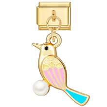 1/5/10/20/30/50pcs Random Mixed Gold-Color Modular Pendant, Moon & Tulip Pendant, Detachable Bracelet Charm Accessories - Multicolor - View 14