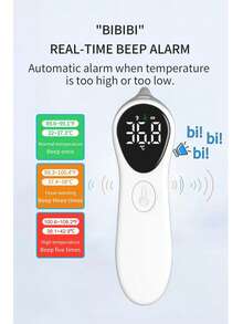 Non-Contact Handheld Mini Digital Thermometer, Quickly Measures Forehead And Ear Temperature