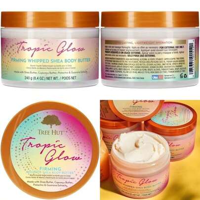 TREE HUT, Whipped Body Butter Tropic Glow, Manteca Corporal Hidratante, Piel Suave y Radiante, Aroma Tropical(default)