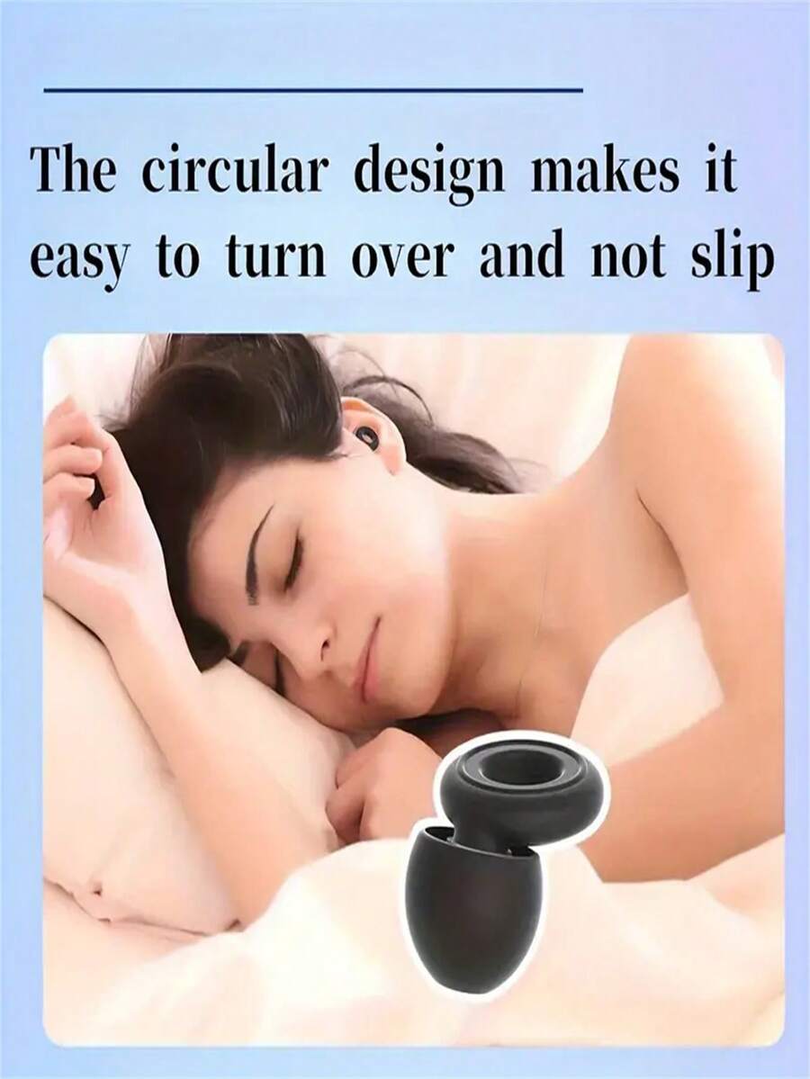 1 Par de Tampões de Ouvido de Silicone Reutilizáveis, Adequados para Dormir e Nadar, com 2 Pares de Cabeças de Reposição, Podem Ser Usados para Ronco, Aprendizado, Concertos, Confortáveis e Duráveis