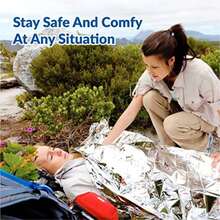 Primacare HB-10 Manta térmica de emergencia de Mylar (paquete de 10), 52 pulgadas de largo x 84 pulgadas de ancho(52" L x 84" W Paquete de 10) - Tipo 1 - Ver 6