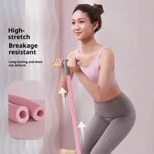 1 Stück Mini Multifunktions-Fußpedal-Zugvorrichtung Bauchmuskeltrainer für Zuhause, zum Schlankhalten Bauch-Yoga-Fußzugseil