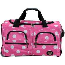 Rockland Bolsa de con ruedas, , 7.62, Bolsa de con ruedas(Rosado con puntos) - Tipo 14 - Ver 4