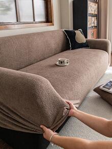 1 Vỏ bọc ghế sofa Jacquard sang trọng, Bảo vệ ghế sofa màu trơn, Thân thiện với thú cưng, Chống trượt, Chống bụi bẩn, Chống trầy xước, Phù hợp với mọi mùa, Co giãn, Có thể giặt bằng máy, Phù hợp với ghế sofa 1/2/3/4 chỗ ngồi, Chống thấm nước - Màu Khaki - Xem 5