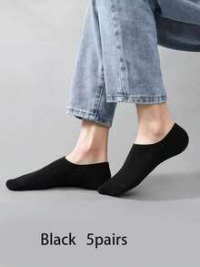 5 paia di calzini invisibili tinta unita, traspiranti e morbidi, adatti per uomo e donna, ideali per uso quotidiano, viaggi, calzini corti, regalo perfetto per le vacanze (consegna casuale) - Multicolore - Visualizzare 13