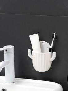 Porta-canetas minimalista nórdico em forma de cacto, caixa de armazenamento de mesa, vaso multifuncional adequado para pincéis de maquiagem, joias, pulseiras, chaves e outros itens pequenos, vaso de decoração para casa, ideal para banheiro e quarto (cor aleatória) - Multicolorido - Ver 11