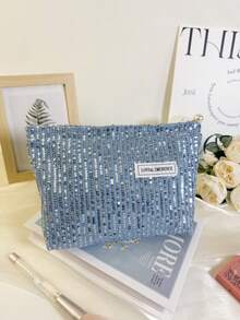 Portable Makeup Bag |Cosmetic Bag |Travel Supplies| Travel Bag | Large Strip Cosmetic Makeup Bag For Girls | Sweet Storage Bag | Teen Girl Gifts Stuff | Summer Makeup Bag For Women | French Style Cosmetic Bag | Vintage Makeup Organizer |Travel Toiletry Bag For Makeup Brushes, Skincare & Gel Nail Polish - Perfect Gift For Girls, Friends, Birthdays,Weddings, Parties & Mother's Day,Makeup Supplies,Makeup Tools,Storage Bag,Christmas Gifts,Pouch,Travel,Gifts For Women Travel Essential,Pouch,Clutch / Small Handbag, Makeup Organizer,Makeup Organize,Pouch,Brush Holder,Mini Pouch,Large Capacity Pouch,Gifts For Women,Christmas Gifts,Gift Ideas For Women