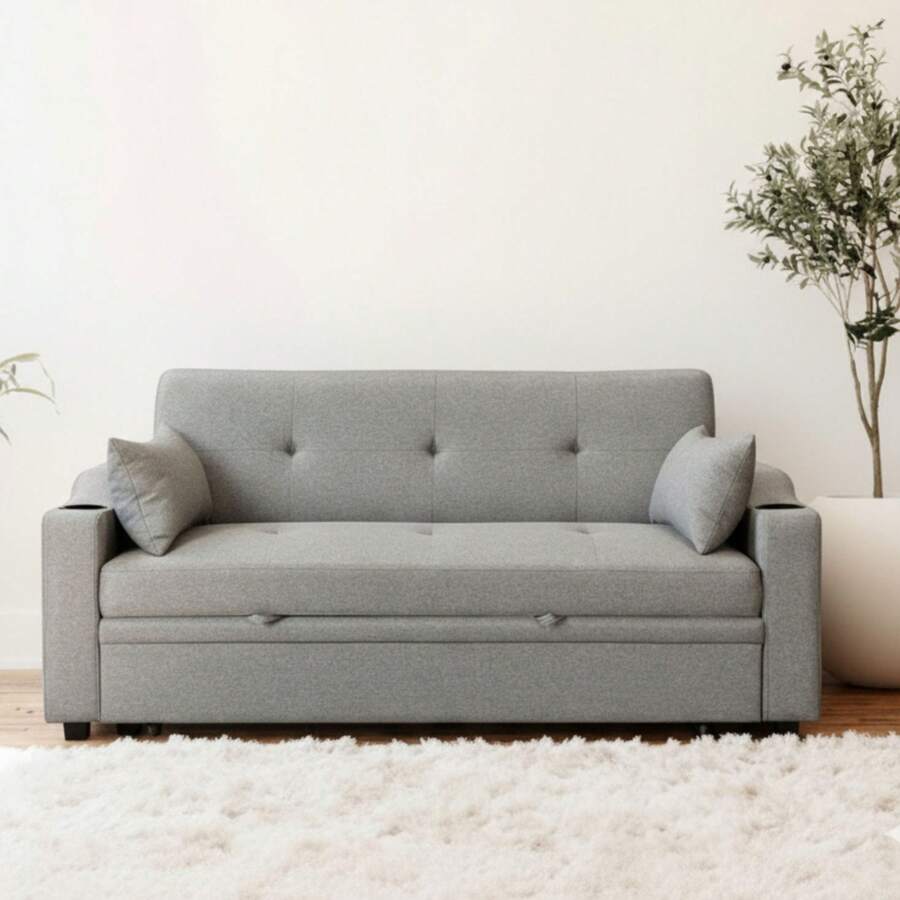 Sofá Cama Easy Living Sander Gris Oxford - Gris Oscuro - Ver 1