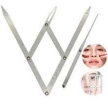 Regla de Oro para Diseño de Cejas - Precisión, Estilo y Simetría Garantizada - Plateado - Ver 4