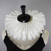 1pc Classic New Style Handmade Ruffled Collar Fake Collar For Drama Stage Styling Wedding Photography Props - Kiểu ren mới - Xem 1