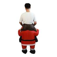 Christmas Costume Santa Claus, Inflatable Santa Claus Riding Role-Playing Costume, Cartoon And Anime Inflatable Costume, Halloween Inflatable Costume, Role-Playing - Multicolor - View 6
