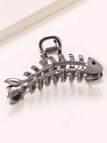 3个极简金属鱼骨发夹，高端发爪，适用于马尾辫、后脑勺半丸子头，适合日常、派对、节日、假日、生日、情人节、感恩节、复活节、母亲节等场合，创意礼物 - 彩色 - 查看 10