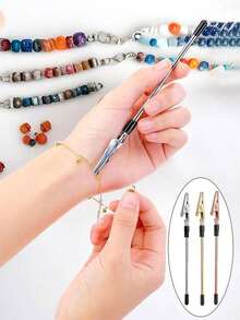 1PC Multicolor Bracelet Helper Tool,Bracelet Wearing Auxiliary Tool,Accessory Auxiliary Tools,Hand Bracelet Fasten Helper Alligator Clips For Joints For Women Jewelry Tools Fastening And Hooking Equipment For Jewelry Bracelet Necklace - Multicolor - View 12