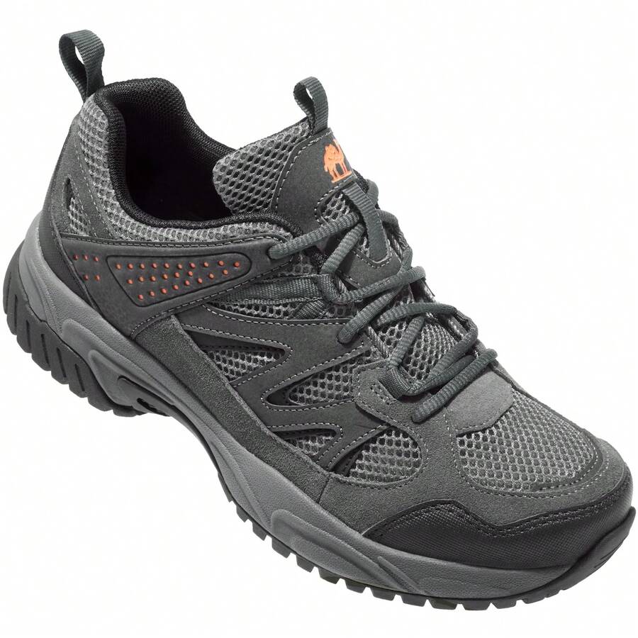 CAMEL CROWN Men's Lightweight Non-Slip Breathable Low-Top Hiking Shoes, Suitable For Outdoor Trekking, Hiking And Walking - Dark Grey - View 1
