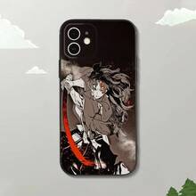 Funda de teléfono D-DemonS S-Slayer Yoriichi Tsugikuni compatible con  15, 14, 13, 12 Mini 11 Pro XR, X, XS, MAX 7, 8 Plus, funda de silicona suave negra, compatible con funda de  17, funda de  17 Pro, funda de  17 Pro Max - z2 - Ver 10