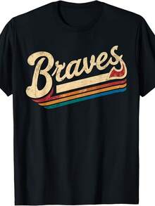 Vintage Braves Name Retro Classic T-Shirt - Phong cách 14 - Xem 1