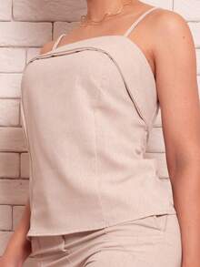 Conjunto Feminino em Linho Misto Calça Reta Social e Blusa Linho Misto  Elegante – Moda Alfaiataria