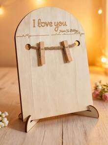 1 khung ảnh lưu niệm siêu âm em bé bằng gỗ, khung ảnh siêu âm cho bà mẹ mới, trang trí tiệc mừng em bé, đồ trang trí gia đình, quà tặng, tiệc mừng em bé, quà tặng lễ Phục sinh cho bé gái/bé trai - Nhiều màu - Xem 9