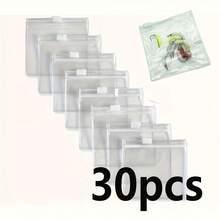 30pcs Reusable Ziplock Jewelry Storage Pouches - Transparent - View 10
