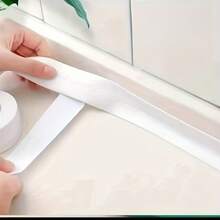 Widened Bathroom Toilet Seal Strip, Kitchen Sink Edge Seam Tape, Easy Peel And Stick, Disposable Joint Strip, Perfect Holiday Gift!Bathroom Seal Strip, Seam Sealing, Clean And Neat, Durable High-Quality Self-Adhesive Strip, Home Essential - 白色-1個 - 查看 4