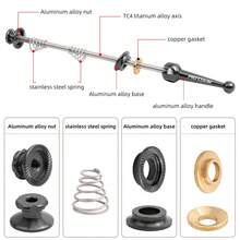 VXM钛合金快拆杆，适用于公路车和山地车前后轮，越野车和折叠自行车零件及配件 - 彩色 - 查看 5