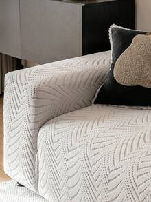 1 chiếc bọc ghế sofa màu be trơn, chất liệu jacquard, co giãn, che phủ toàn bộ, phong cách tối giản, thân thiện với thú cưng, chống trượt, chống bẩn và chống trầy xước, phù hợp cho mùa xuân, hè, thu và đông, có thể giặt máy, dùng để trang trí nhà cửa dịp lễ và năm mới. - Màu Xám nhạt - Xem 10