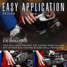 Hockey Skate Guards - Adult+ Youth Blade Covers Hockey Skates - Hockey Skate Soakers - Available In Youth, Junior+ Senior Skate Sizes - Junior + Black - View 5