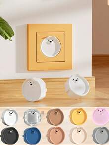 1个电源插头保护套,插座盖,电源插座安全帽,防触电插座盖,安全插头保护套,儿童安全插头,带隐藏式拉手的儿童安全电源插座盖,三孔儿童安全电源插座,北美标准电源插座盖,绝缘保护插头,婴幼儿安全产品 - 彩色 - 查看 2