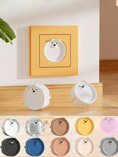 1pc Power Plug Protector, Outlet Cover, Electrical Outlet Safety Cap, Anti-Electric Shock Outlet Cover, Safety Plug Protector, Safety Outlet Cover With Hidden Pull Handle, 3-Prong Safety Power Outlet, North American Standard Power Outlet Cover, Insulated Protective Plug, Baby & Toddler Safety Products