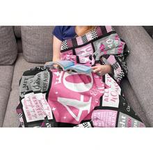 40/50/60. Geburtstag Frau, 40/50/60.TER Geburtstag Frau,150x130CM Geschenke zum 40/50/60 Geburtstag Frauen, Lustige Geburtstagsgeschenk für Frauen 40/50/60 Jahre Mama Oma, Deko 40/50/60 Geburtstagsgeschenk Decke - Pink - Übersicht 7