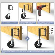 Casters - 블랙 - 보기 3
