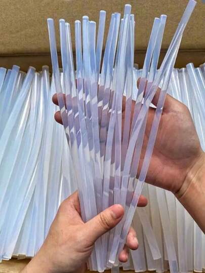 20 piezas de barras de pegamento transparente de alta temperatura, alta viscosidad y multiusos, adecuadas para pistolas de pegamento termofusible, pistolas de pegamento eléctrico, manualidades, decoración del hogar en festivales, mantenimiento, adhesivos generales y herramientas DIY de barras de pegamento termofusible