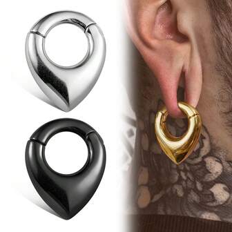 1 pièce Boucles d'oreilles vintage en acier inoxydable 316L de 2g (6 mm), boucles d'oreilles magnétiques pour femmes, peuvent être utilisées comme bijoux de piercing d'oreille, style punk DIY